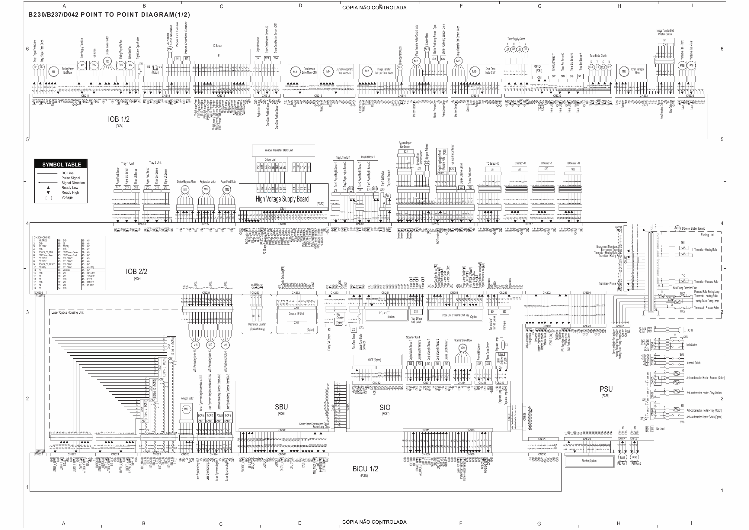 RICOH Aficio MP-C2000 C2500 C3000 B230 B237 D042 Circuit Diagram-1